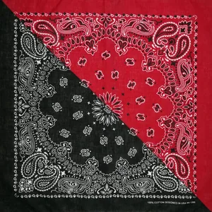 Schwarzes schwarzes Bandana von Paisley 100% gedruckt für Frauen/Männer/Jungen/Mädchenplatz Square des 55 cm Bandana * 55 cm der neuen Hip -Hop -Baumwolle 7 Hauptverkaufsstempel Paisley - №6
