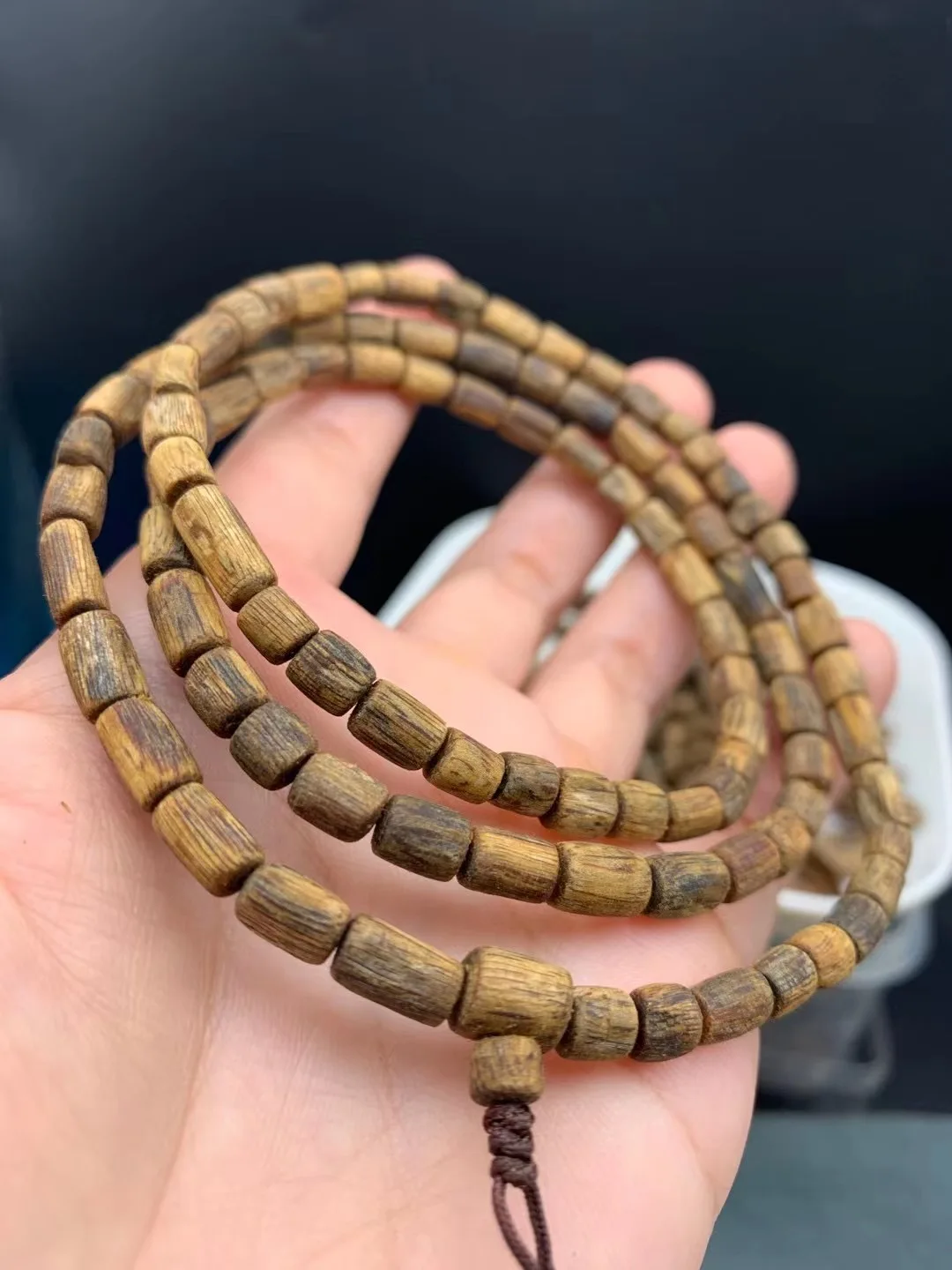 8mm fashion prayer beads bracelets men jewelry qinan underwater wristband Natural Agarwood bracelet beads