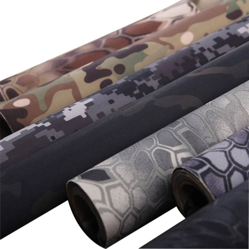 Adhesive Camo Tape Cloth Bandage Sticker Self-Cling Camouflage Wrap 20cm*150cm / 7.8inch*59inch Army Stealth Camping Hunting