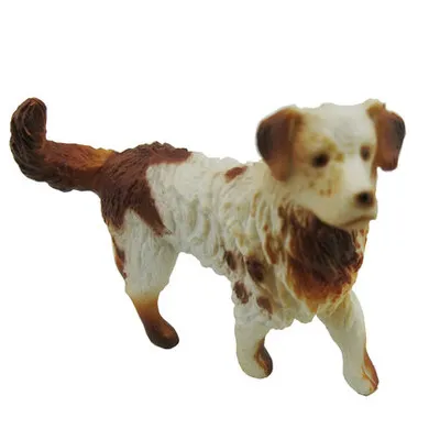 Brittany Animal Simulation Doll Home Decoration Dog Toys Cute Puppy Dog Model Simulation Model 2021