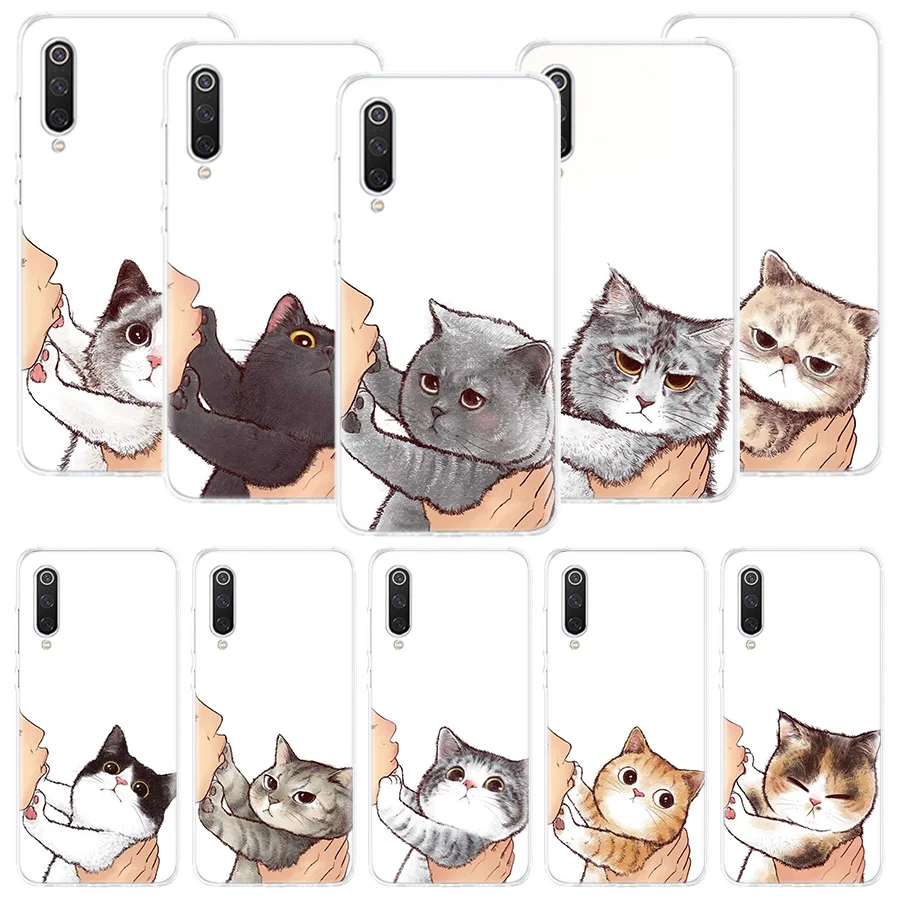 Kiss My Lovely Cat Kitten Phone Case For Xiaomi Redmi Note 13 12S 12 11S 11E 11 Pro Plus 11T 10S 10 9S 9 + 8T 8 7 Art Pattern Co