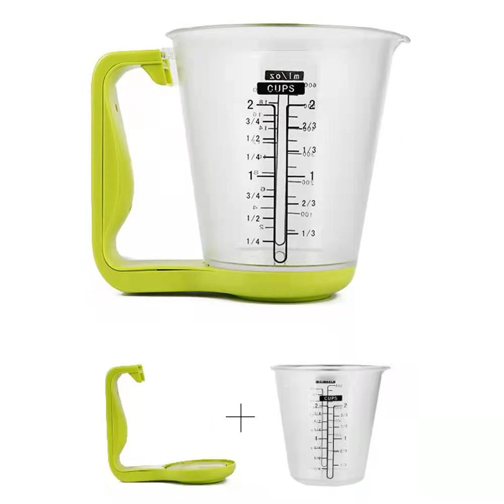 Electronic Measuring Cup Plastic Tool Graduated Digital Jug With Scales Kitchen Beaker Weigh Temperature Measurement LCD Display