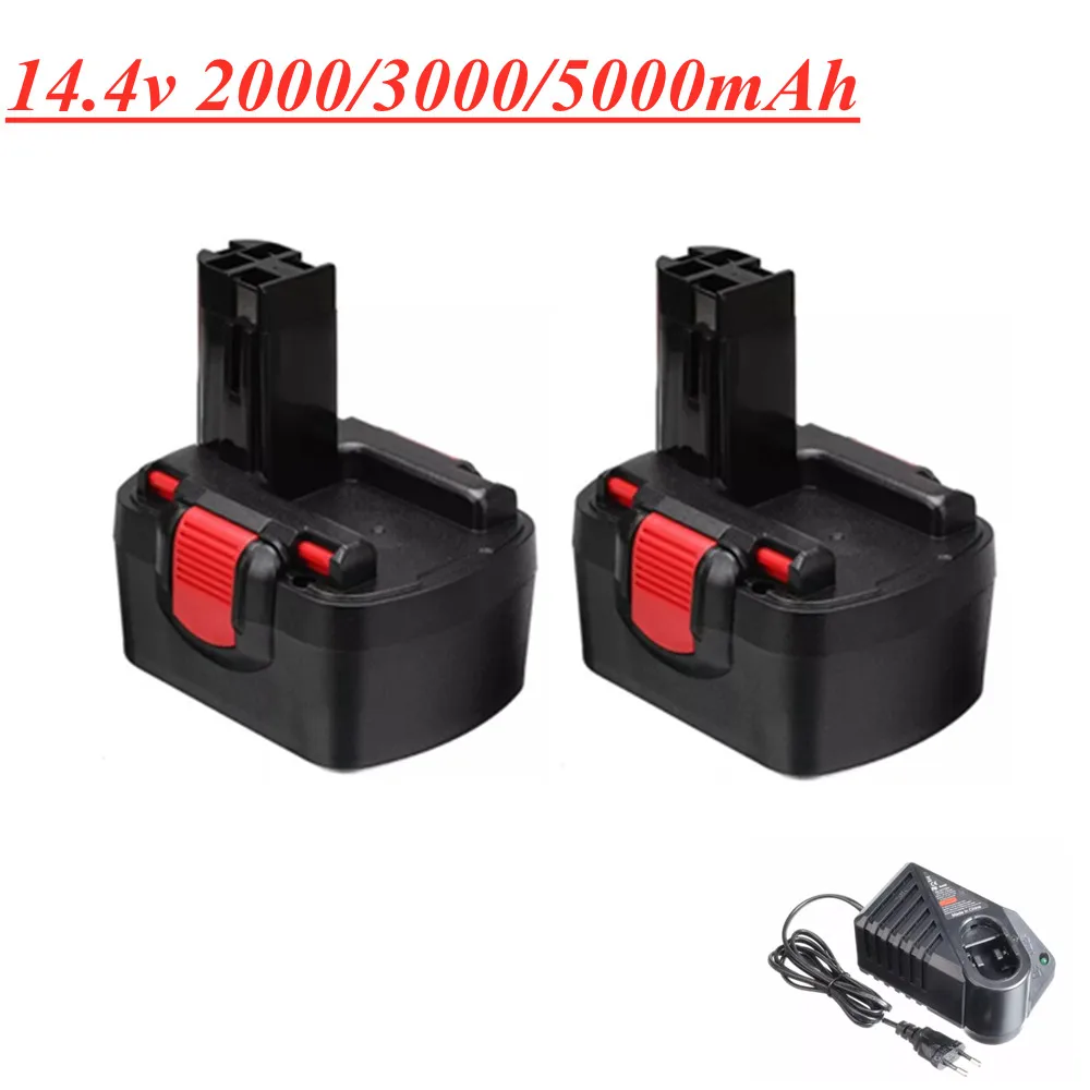 14.4V 2000mAh 3000mah 5000mah Ni-CD Battery for bosch 14.4V Battery BAT038 BAT040 BAT140 BAT159 BAT041 3660K NI-CD 2607335533