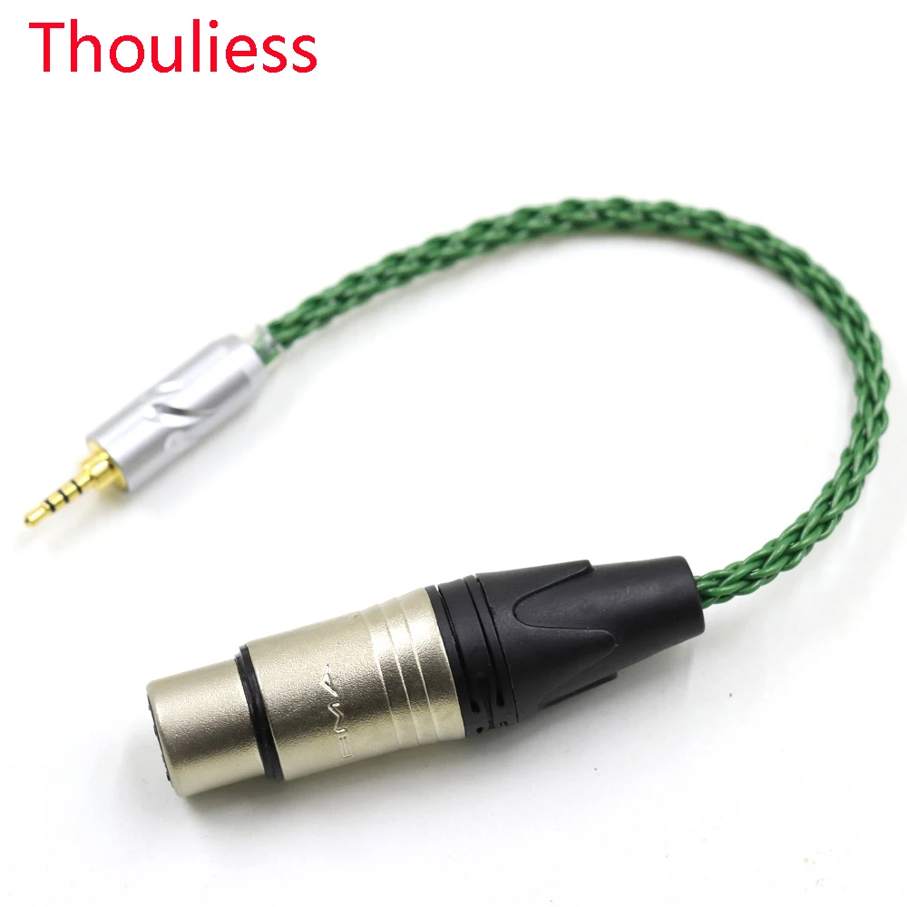 

Thouliess OCC Shielding Coaxial Mixed Earphone Cable For 2.5mm Balanced Male to 4pin XLR Balanced Female Adapter Cable