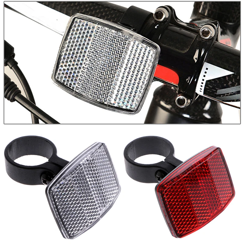 

Bicycle Bike Handlebar Reflector Reflective Front Rear Warning Light Safety Lens new and high quality portable.