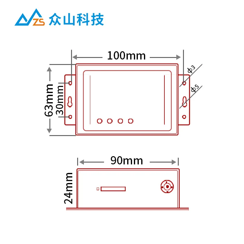 Lora Dtu módulo Rs485 + 232 puerto serie a 433MHz Transmisión Digital Radio Punto a Punto Sx1278 espectro ensanchado