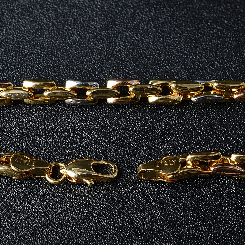 Sunny Jewelry 2021 Fashion Three-Color Copper Necklace Chains For Women Man High Quality Classic For Daily Wear Gift Anniversary