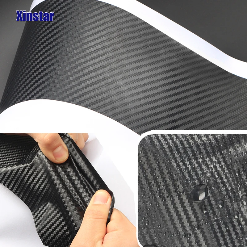 4Pcs Carbon Fiber Car Door Sill Sticker For Peugeot 205 Auto Accessories