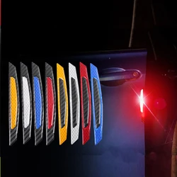 4Pcs/Set  Car Door Reflective Sticker Warning Tape Car Reflective Strips Safety Mark Car-styling decoration wairn cars stickers