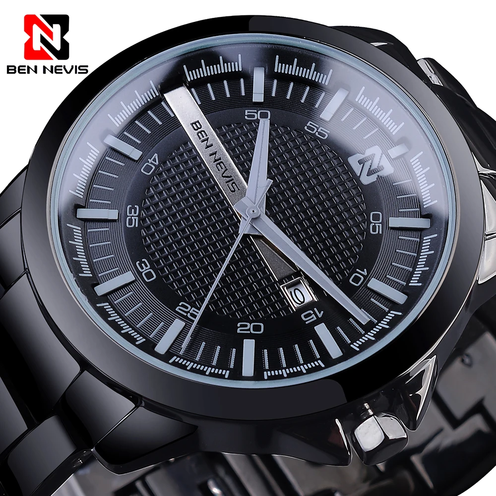 Men's Watch Wristwatch Waterproof BEN NEVIS Quartz Male Watch Top Brand Luxury Calendar Fashion Relogio Masculino Gift for Man