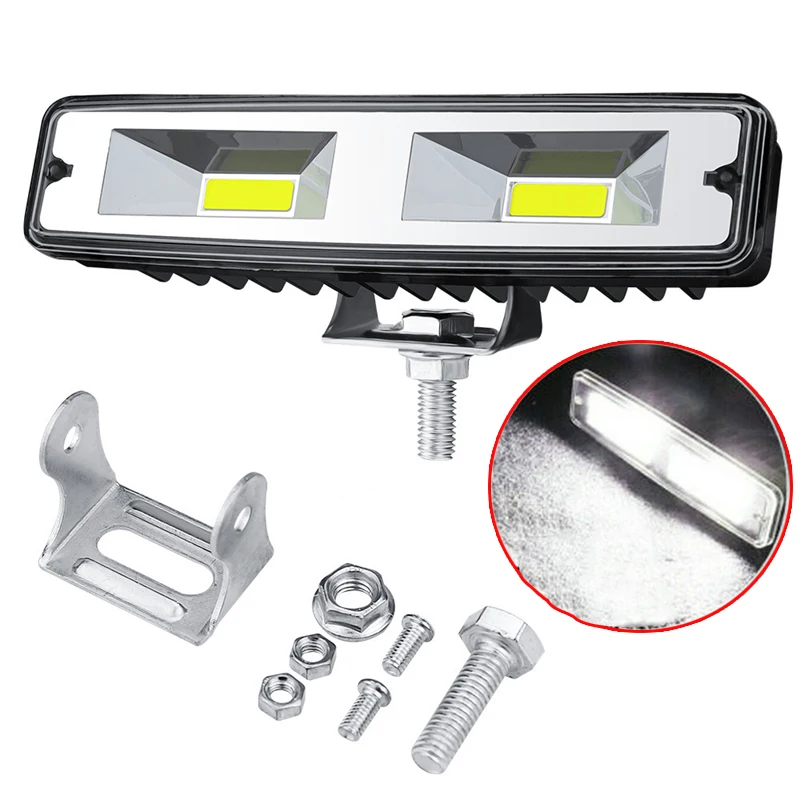 

48W 12V LED Work Light Spotlight Car Lamps For Auto Motorcyclel SUV Truck Boat Car Led Beams Work Light Bar Spotlight Flood Lamp