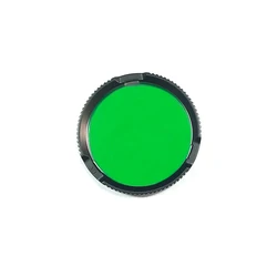 Green Glass Lens With Plastic Filter Case For P T S M Series LED Flashlight with Head Thread