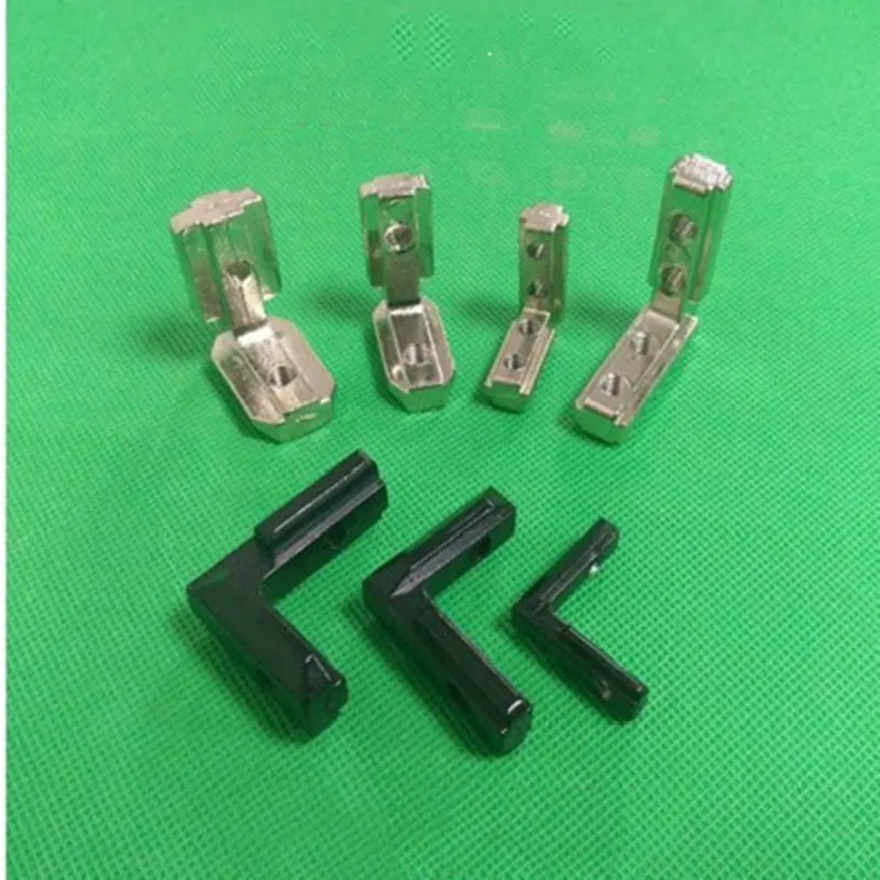 2pcs-10pcs/lot  L Shape Inner Corner Joint Bracket with Screw for 1515 2020 3030 4040 Aluminum Extrusion Profile