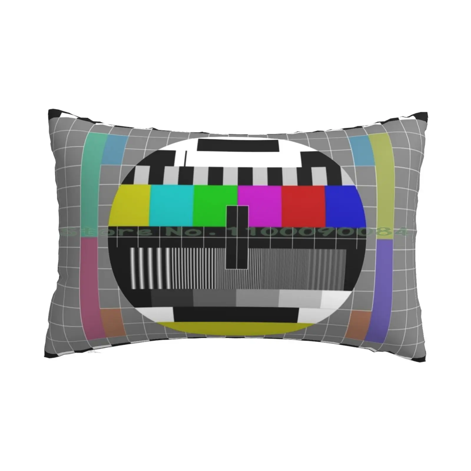 Tv Test Card Pattern Design Pillow Case 20x30 50*75 Sofa Bedroom Tv Program Background Pattern Tv Color Test Please Stand By