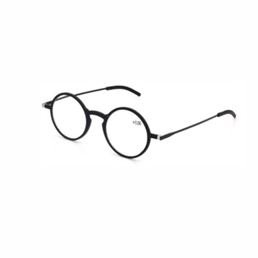 Dünne Lesebrille Protable Tasche Presbyopie Brillen Anti-Blue Ray Brillen Brillen Mit Fall Runde Brille Rahmen +2 – Detail 12