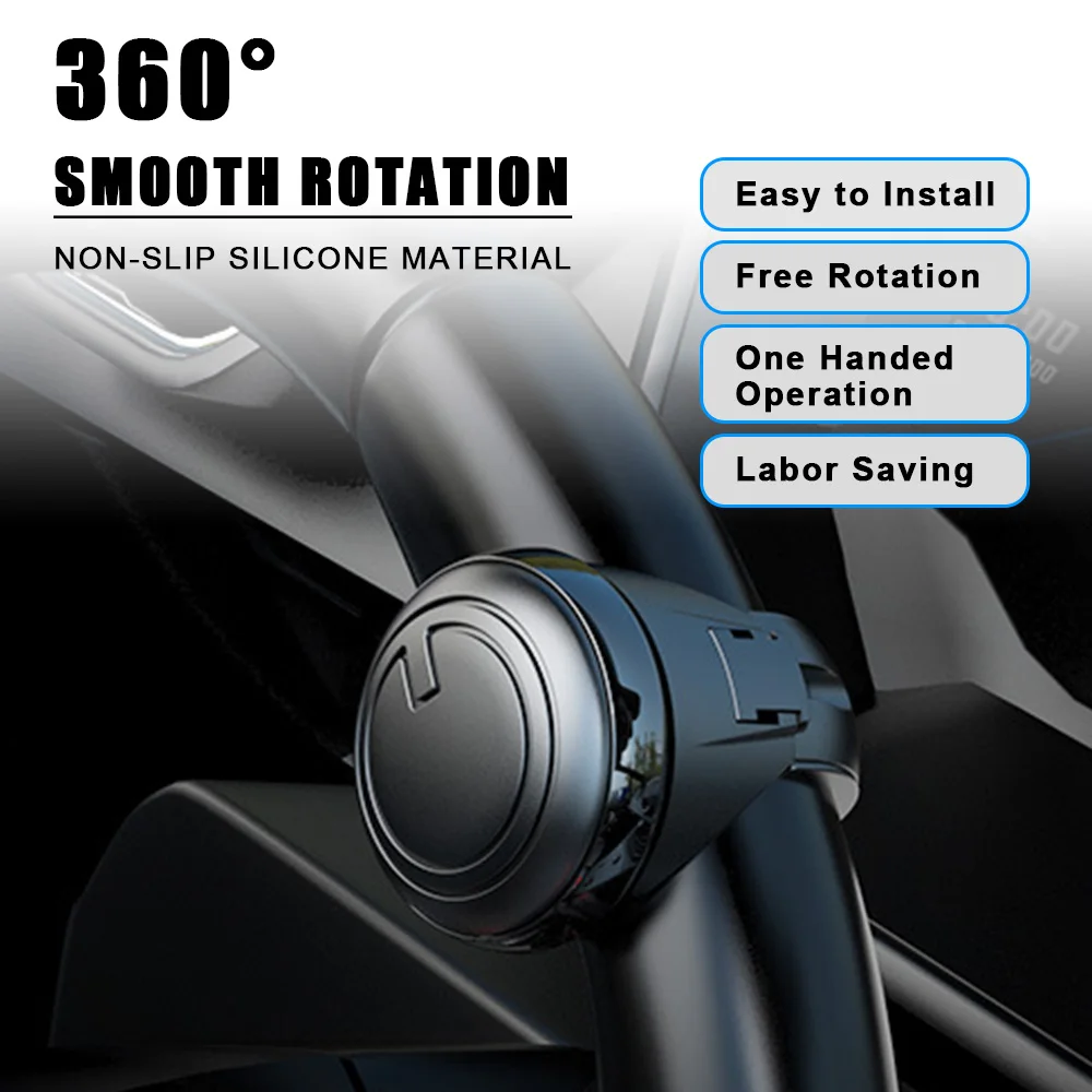 Universal Car Steering Wheel Booster Ball Labor Saving Turning Spinner Knob Bearing Power Handle Holder Automotive Accessories