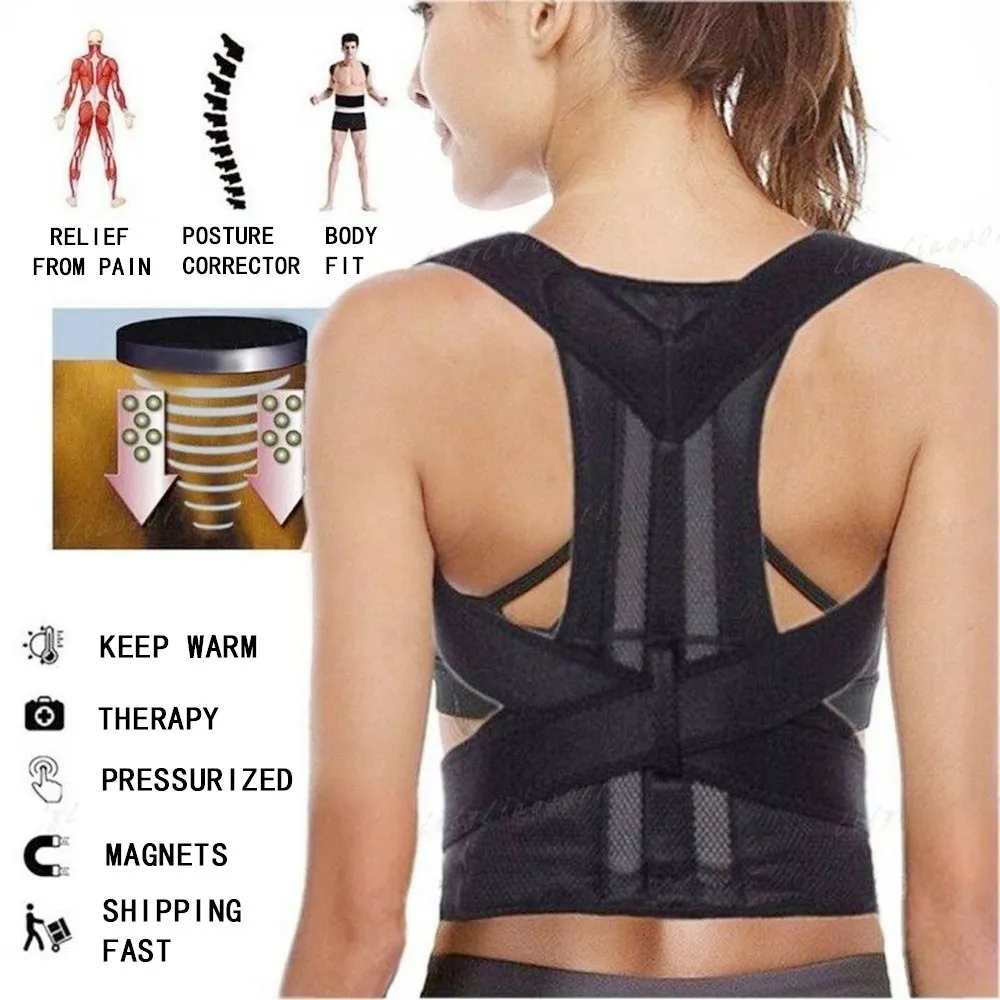 Back Support Posture Correction Shirt Adjustable Posture Corrector Back Support Pain Back Relief Back Support Belt Man Women