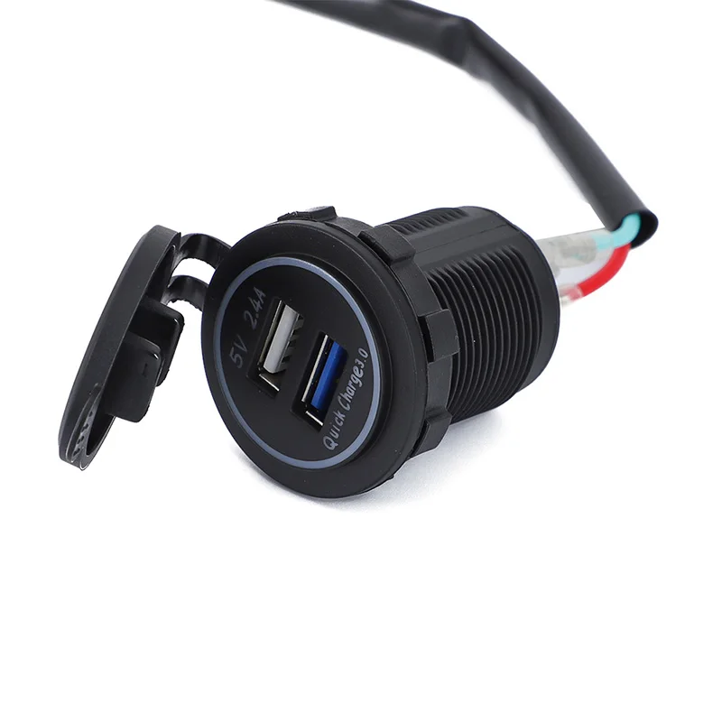 

Motorcycle Bike USB Charger with Relay 12V 22A for Kawasaki versys 650 1000 X300 X650 ninja 400 ninja 650 2014-2022