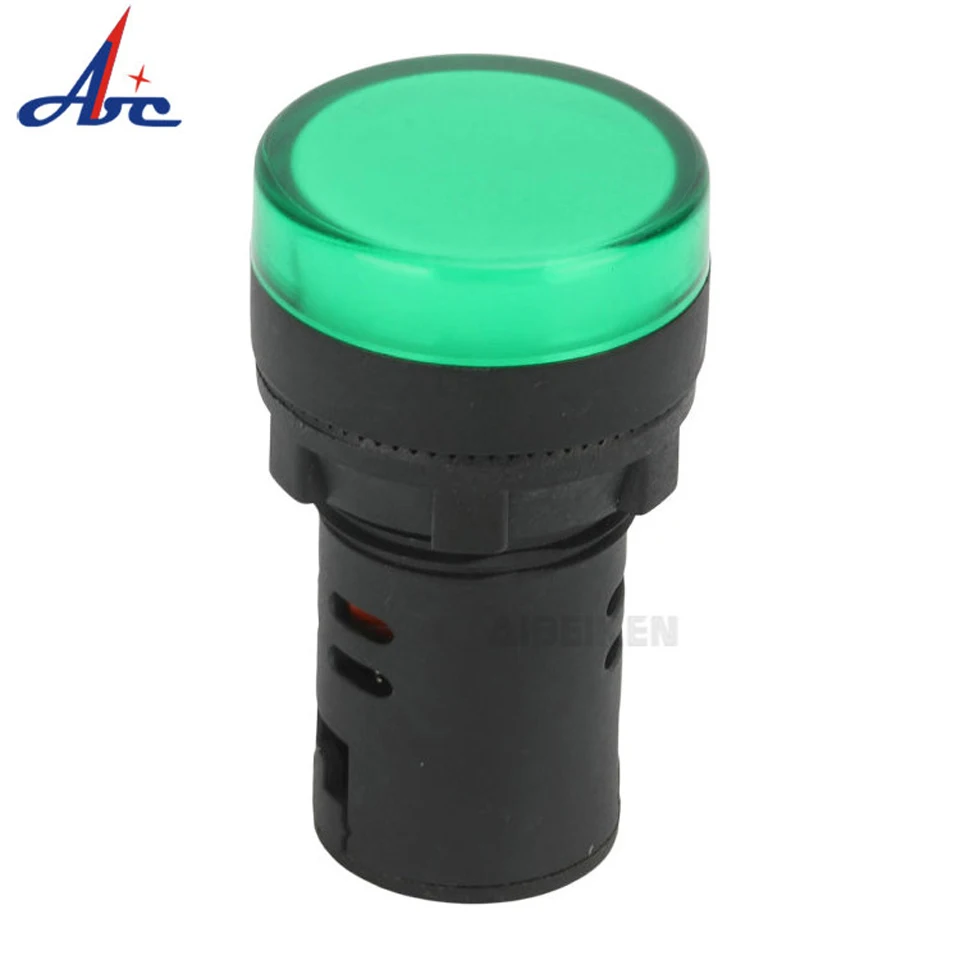 Lamp Pilot-Signal-Light Led-Power-Indicator 22mm-Panel 220V 24V Mount 380V 12V 110V Red White Yellow Green