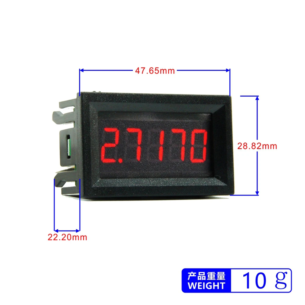 0.56Inch 4 Wire Current Tester 5-Digit High Precision DC Digital Display Ammeter Digital Current Meter 0-3.0000A 3A