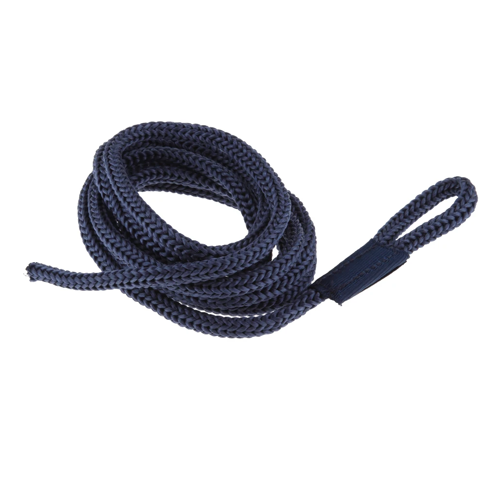 1-8pcs Blue Boat Yacht Lines 1/4 Inch x 5 ft Bumper Whips Rope Docking Blue For G0 G1 Boat Fender Bumper Marine Boat Accessories