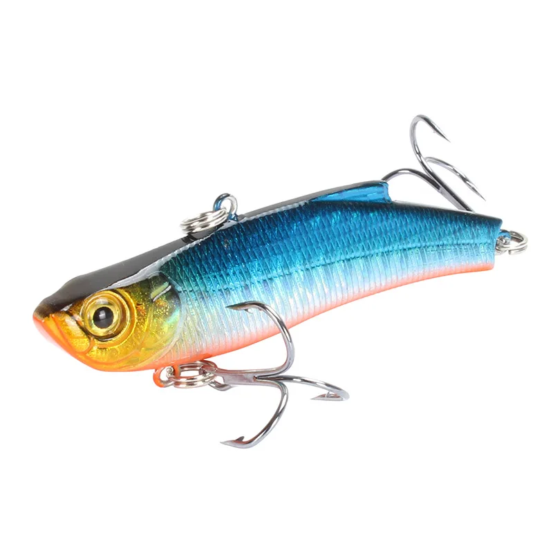 1PCS Fishing Lure Lead Swim Minnow Wobbler VIB 70mm18gHard Bait  Artificial Crankbait Winter Sea Fishing Bass Diving Swivel Bait