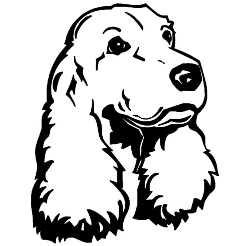 Cocker Spaniel Dog Animal Car Stickers Lovely Vinyl Decal Car Styling Motorcycle Decoration,16cm*12cm