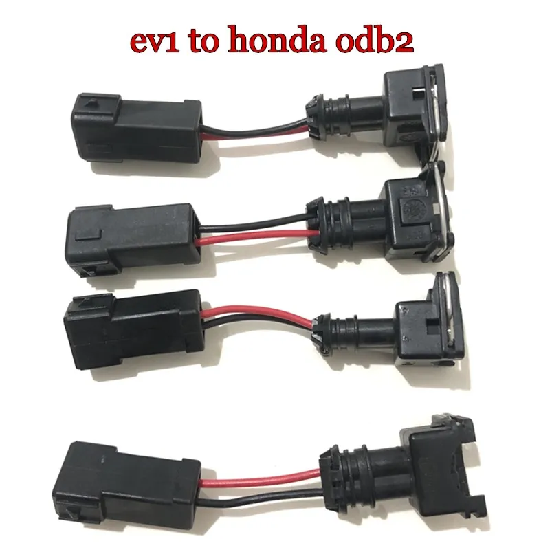 4PCS High Quality adaptor for EV1 to honda odb2 fuel injector connector plugs clip