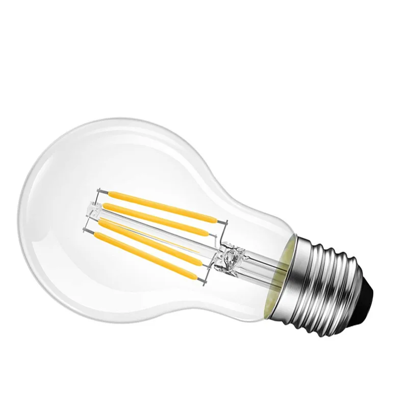 10pcs/lot E27 Filament LED Bulb Edison Light 2w 4W 6w 8W A60/A19 dimmable Filament warm white cold white AC230V
