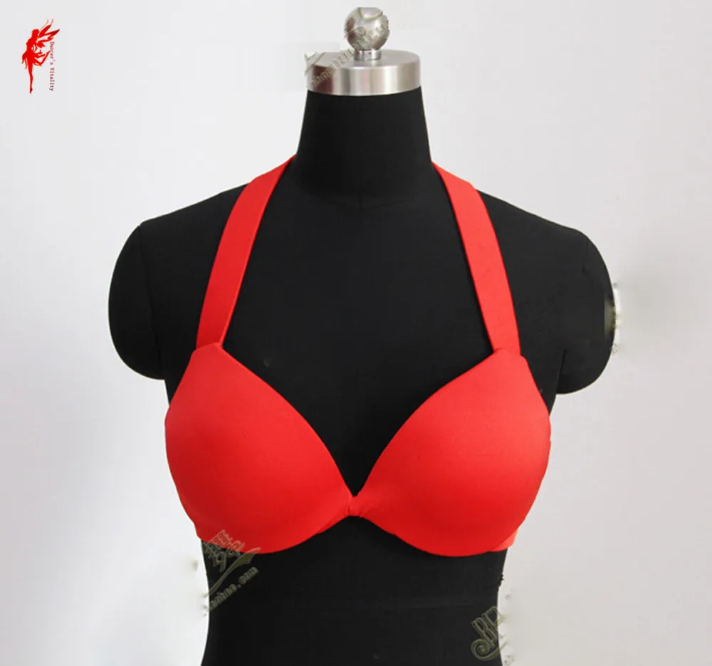 Sutiã Spandex para Dança do Ventre, Sexy Dança Latina Bra, Roupas de Dançarino, Nova Chegada