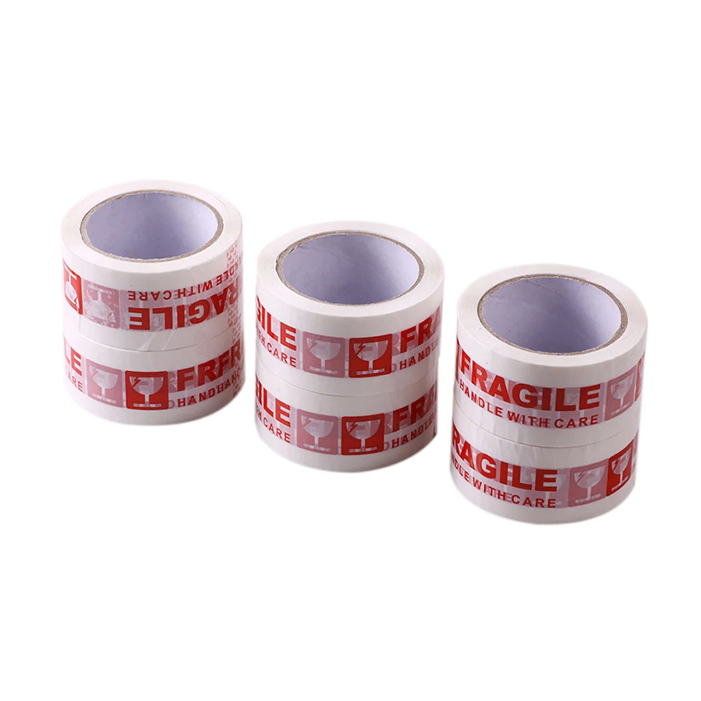 100M Fragile Printing Warning Tape Fragile Printed Bopp Packaging Tape