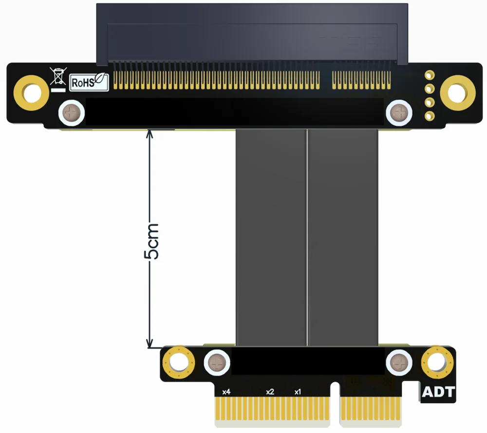 PCI-E 3.0 Graphics Card Adapter Cable 4x 8x PCIe X4 X8 Extender for GTX1080 - Computer Upgrade Accessory