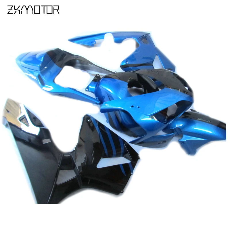 Top Selling Injection Motorcycle Fairing kits for Honda CBR600RR F5 2003 2004 black blue fairings set cbr 600 rr f5 03 04 CX20