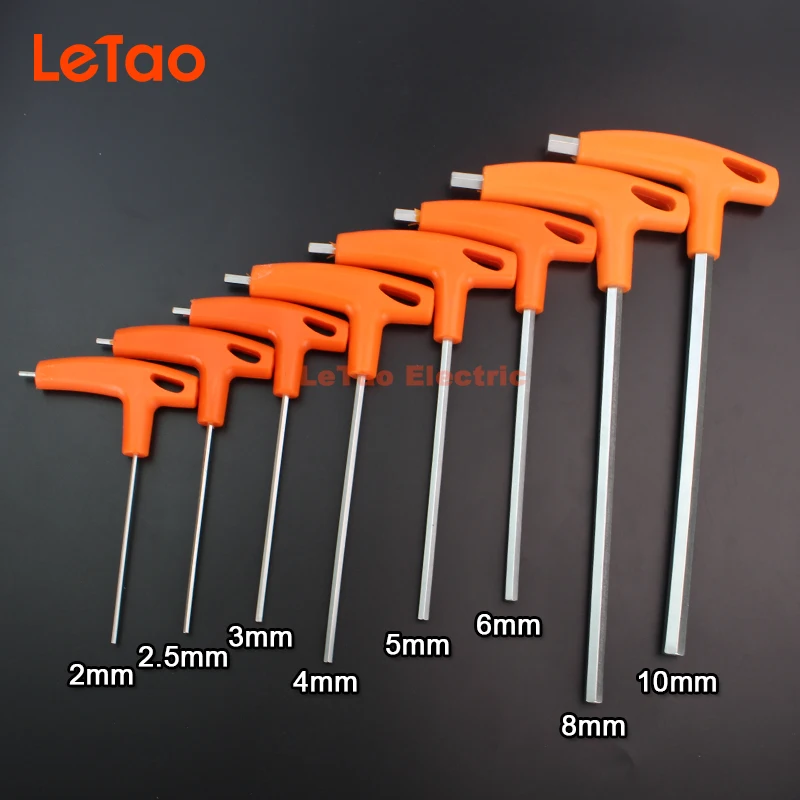 8 PCS/SET hand tools hex key allen wrench falt ball head metric 2/2.5/3/4/5/6/8/10mm allen hexagonal key set