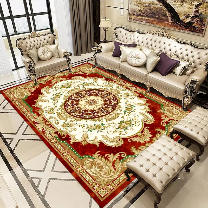 

Modern Soft Persian Rug Living Room Carpet Non-slip Anti-fouling Carpet Bedroom Living Room