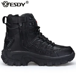 Men's Outdoor Boots Combat Mens Desert Ankle Boots Tactical Big Size 39-46 Boot Male Winter Shoes Men Work Safety Shoes