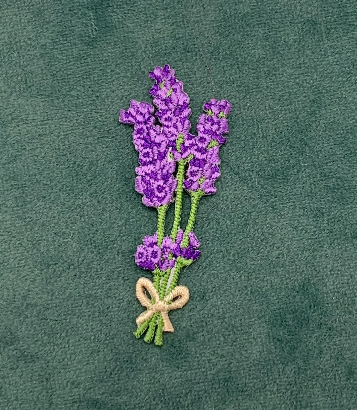 Lavender Pretty Floral Iron On Embroidered Patches French Spring Flower Embellishment for Home Decorative Clothing Dress