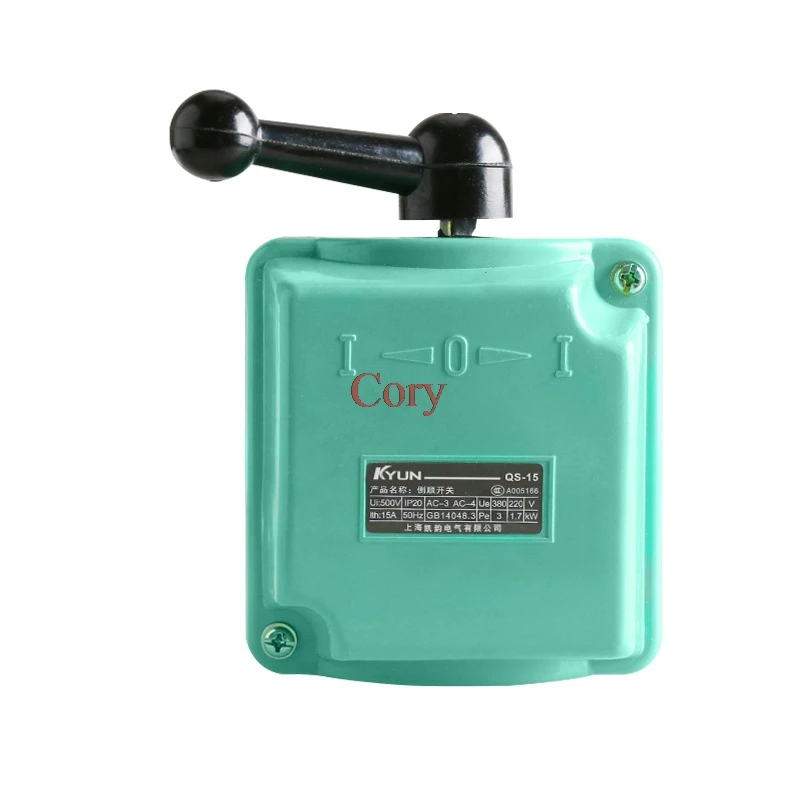 1PC Drum Switch 15/30/60A 3 Position Forward, Stop, Reverse (I-O-I) Control Plastic Shell Forward/Off/Reverse