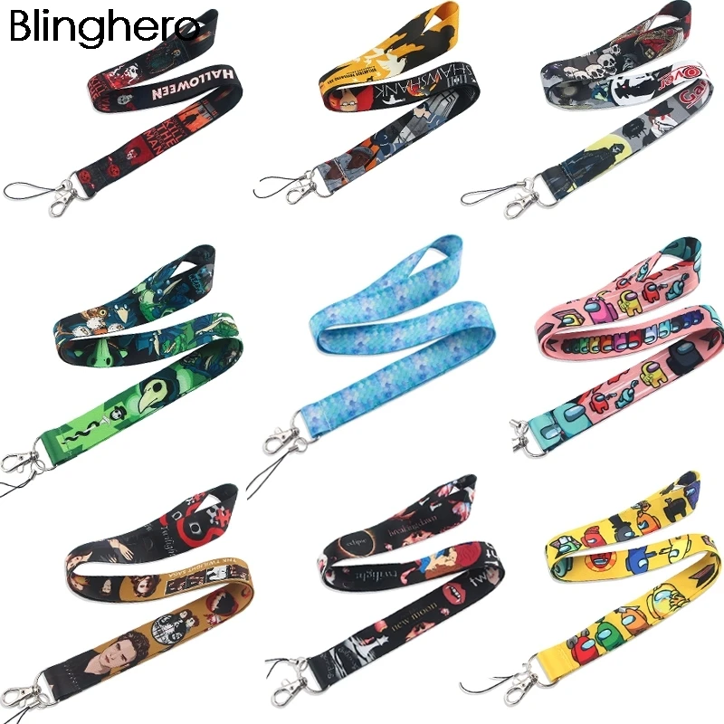 10pcs/lot BH1312 Blinghero Cartoon Lanyard for Keys Phone Neck Strap Lanyard for Camera ID Badge Cute Gifts