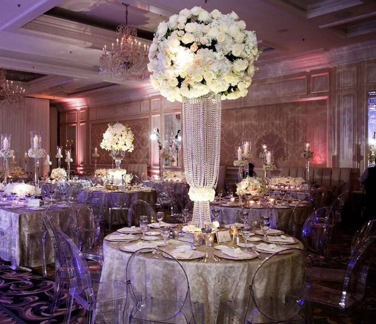 Elegan pillars/wedding flower pillar/wedding walkway wedding crystal pillarst aisle decorations with crystal bead