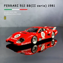 Bburago 1:43 Ferrari 512 BB 1981 series Acrylic Glift Box Packging car model Simulation Alloy Car Model Collect gifts toy boys