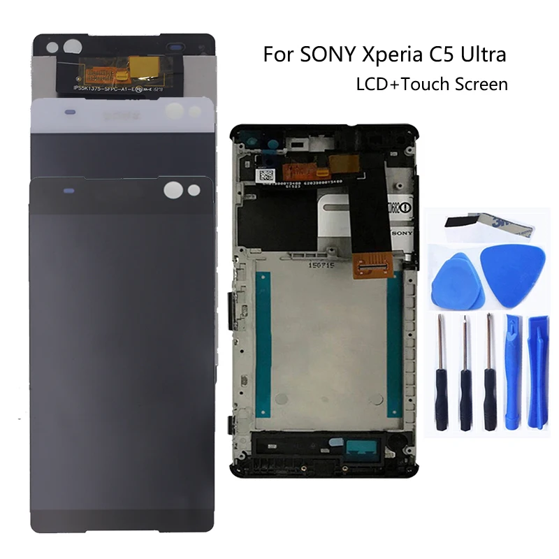 

For Sony Xperia C5 E5506 E5533 E5563 E5553 6.0" With box LCD touch screen display for Sony Xperia C5 mobile phone repair parts