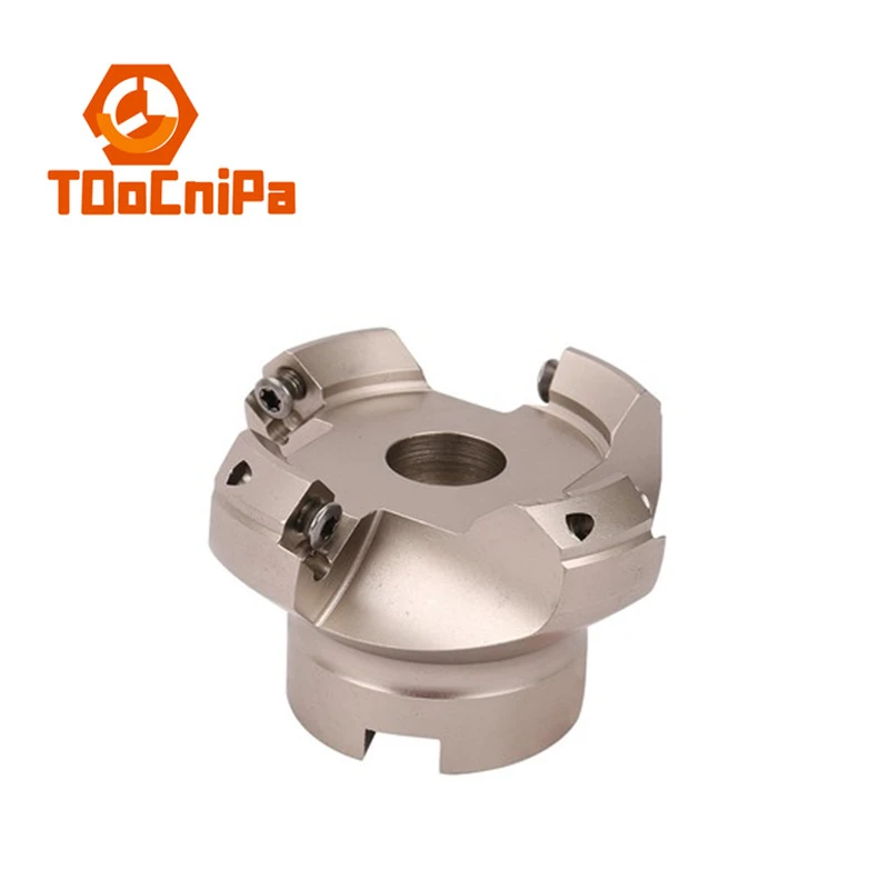 

CNC cutter head face milling cutter KM12 45degree cutting adapter 50 100 mm Shell-shaped high-precision fly milling cutter head