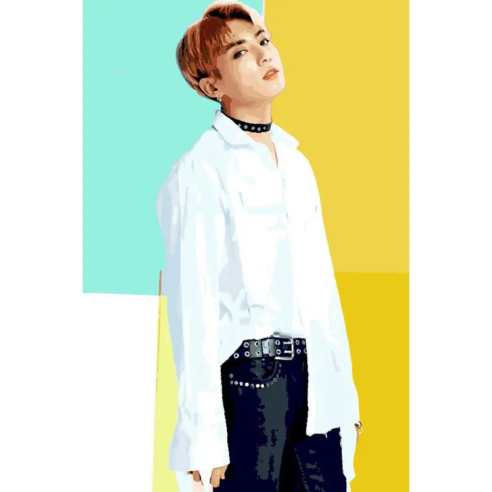 Painting by Numbers BTS Jungkook 40x60 cm: Uma Experiência Terapêutica e Criativa para Fãs de K-Pop