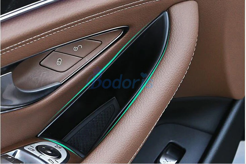 For Mercedes Benz AMG E Class 2016-2021 W213 E200 E300 E400 Car Organizer Door Armrest Storage Box Container Accessories