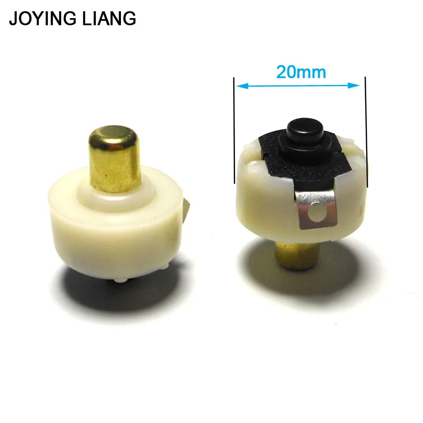 JOYING LIANG Diameter 20mm/ 17mm LED Flashlight Push Button Switch ON/ OFF Electric Torch Tail Switch 2pcs/lot