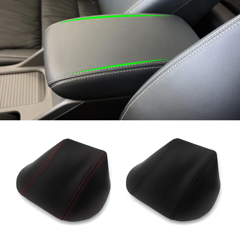 

Soft Leather Armrest Cover For Honda Civic 9th Sedan 2012 2013 2014 2015 Car Center Control Armrest Box Skin Cover Sticker Trim