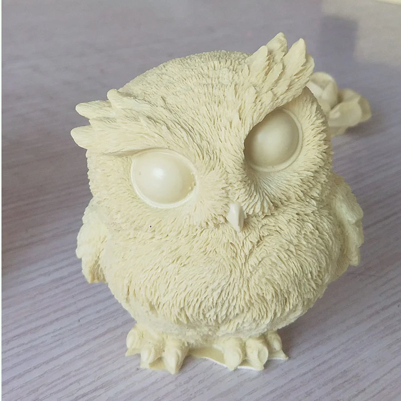 

3D Cute Owl Shape Silicone Cake Decorating Tools Handmade Soap Candle Molds DIY Plaster Aromatherapy Making Mould Resin Crafts