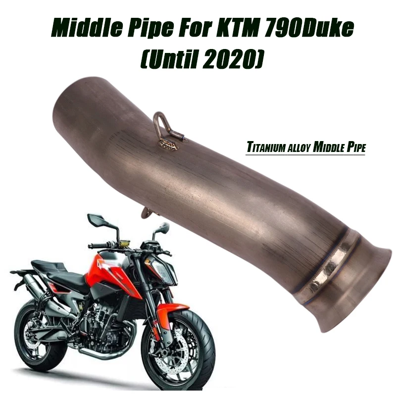 

Silp on for KTM 790 ADV Duke Middle Link Tubes Titanium alloy Connect Tail 51mm Exhaust Muffler Pipe Motorcycle System