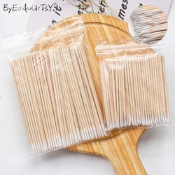 Disposable Ultra-small Cotton Swab Lint Free Micro Brushes Wood Cotton Buds Swabs Eyelash Extension Glue Removing Tools